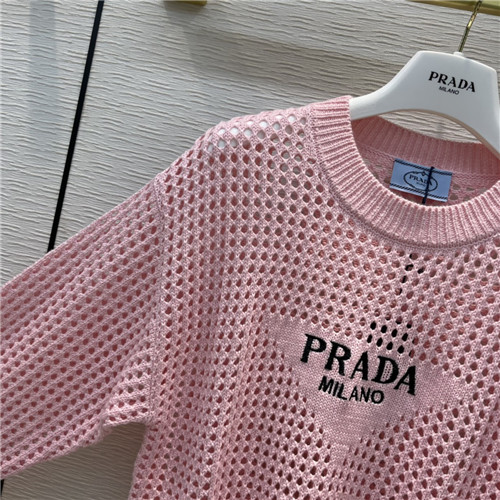 Prada Hollow Knit Long Sleeve Sweater - شنط فندي تقليد درجه اولى الصين  الرياض افضل موقع يبيع انستقرام عقد ديور أبوظبي شنط فندي موقع ماركة فندي شنط  بالجمله فلات فندي بوتيك